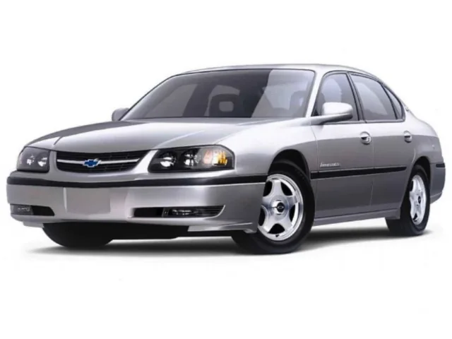 Chevrolet Impala USA 8 wiper blades 2000–2005 sedan