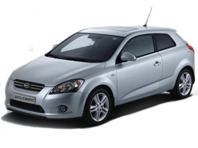 KIA Pro Cee'd 1 wiper blades 2008–2009 ED coupe 03.2008-06.2009 push button front wiper arm
