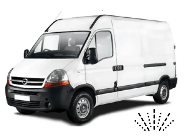 Wycieraczki Opel Movano A 1998–2010 van mit Dusen am Wischerblatt