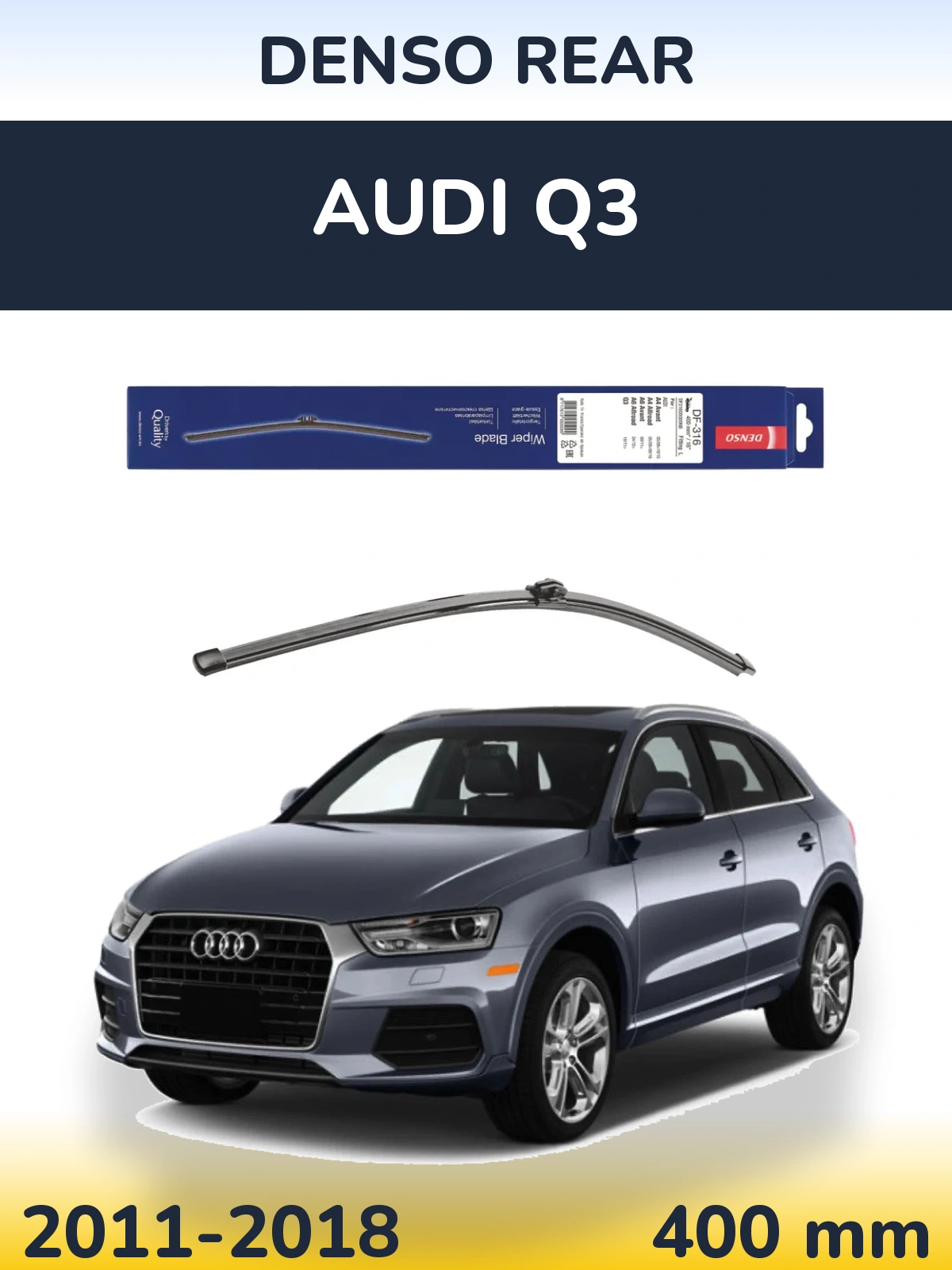 Задний дворник Denso Rear 400 мм для Audi Q3 2011-2018