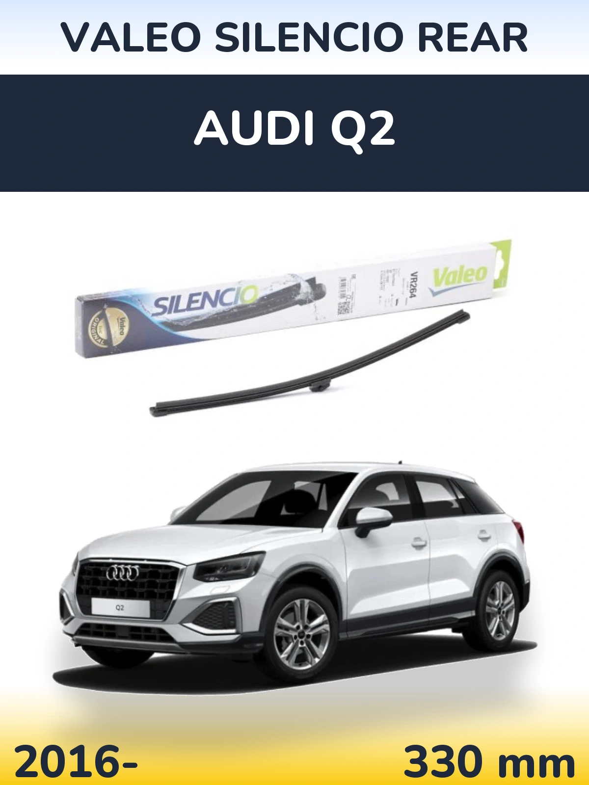 Задня щітка Valeo Silencio Rear 320 мм для Audi Q2 2016-2026