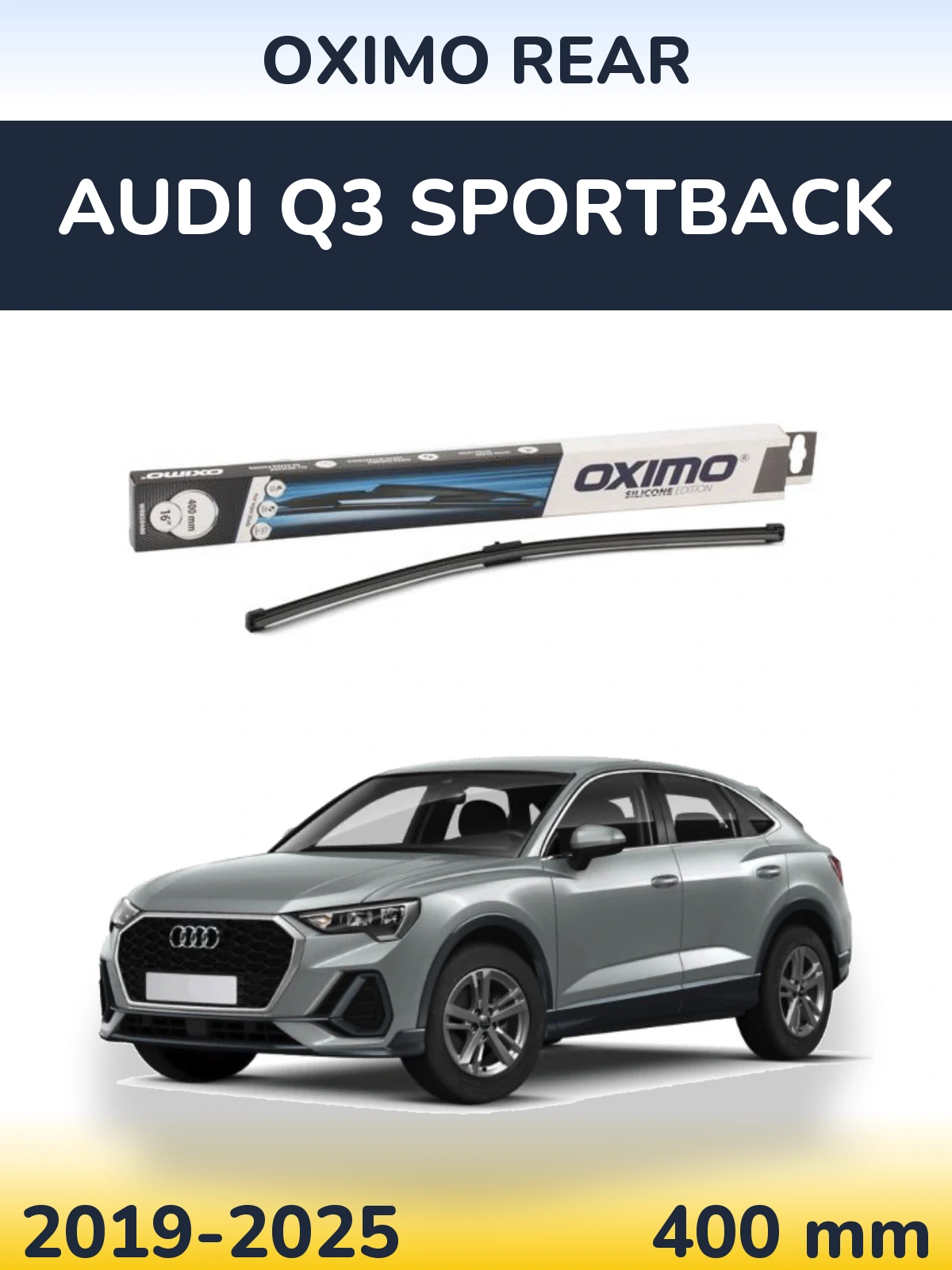 Задний дворник Oximo Rear 400 мм для Audi Q3 Sportback 2019-2025