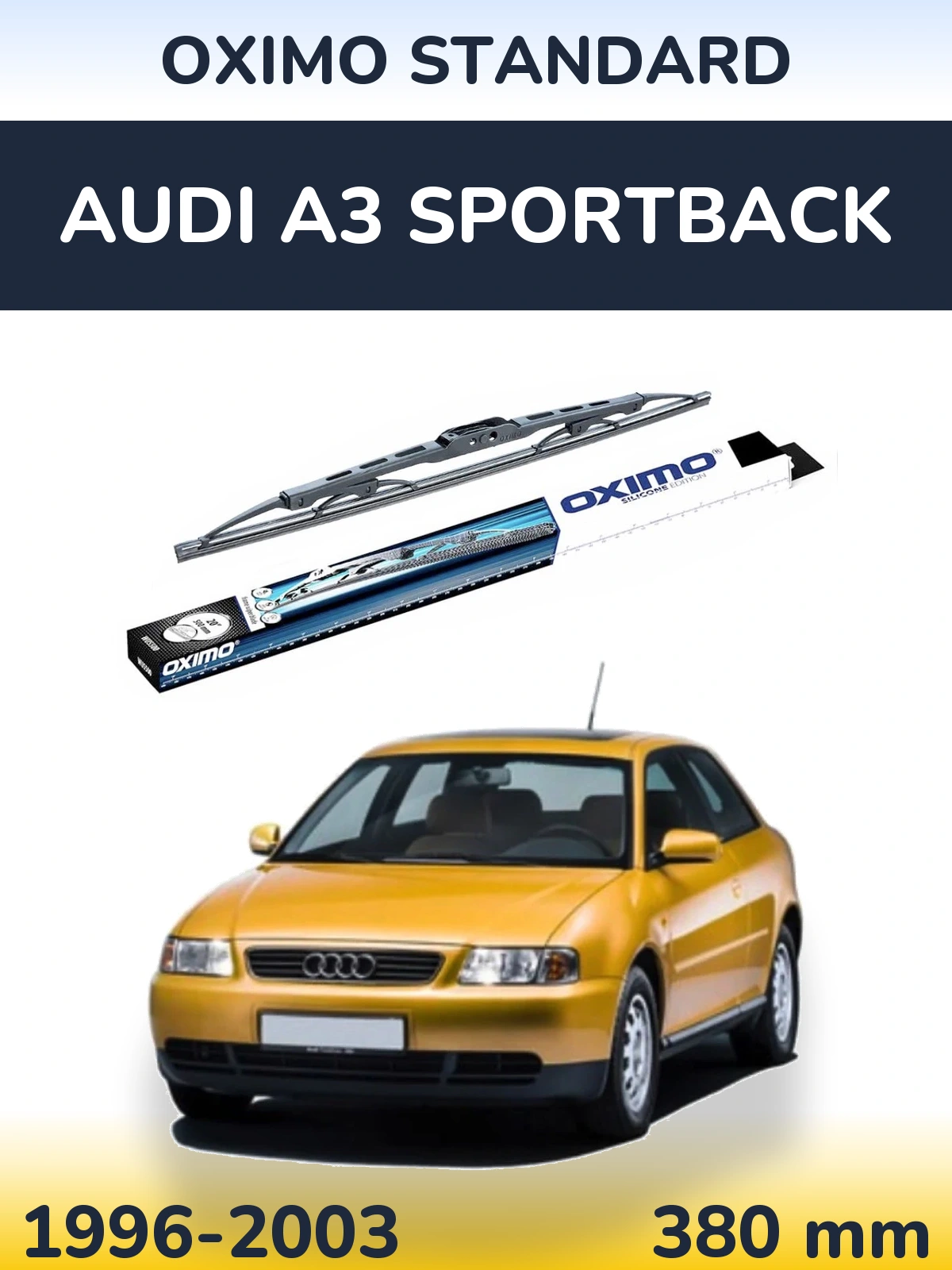 Задний дворник Oximo Standard 375 мм для Audi A3 Sportback 1996-2003