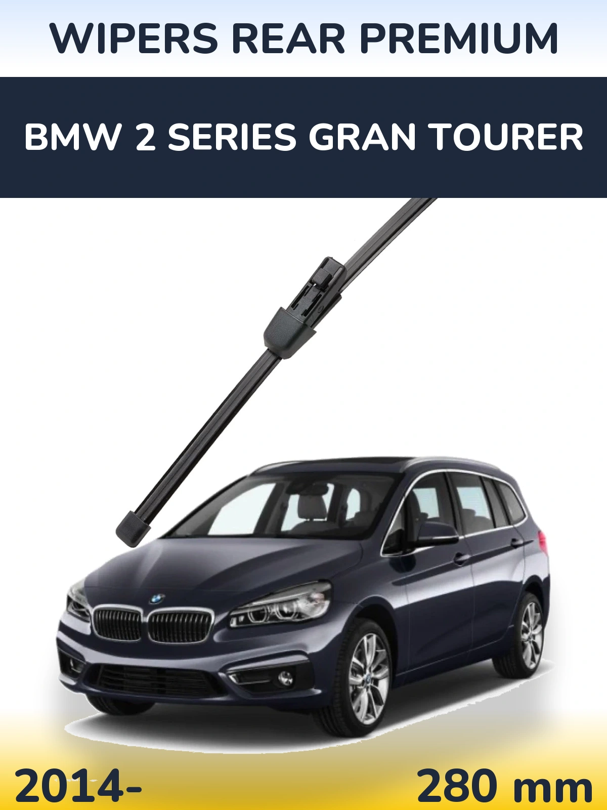 Задний дворник WIPERS REAR PREMIUM 280 мм для BMW 2 Series Gran Tourer 2014-2026