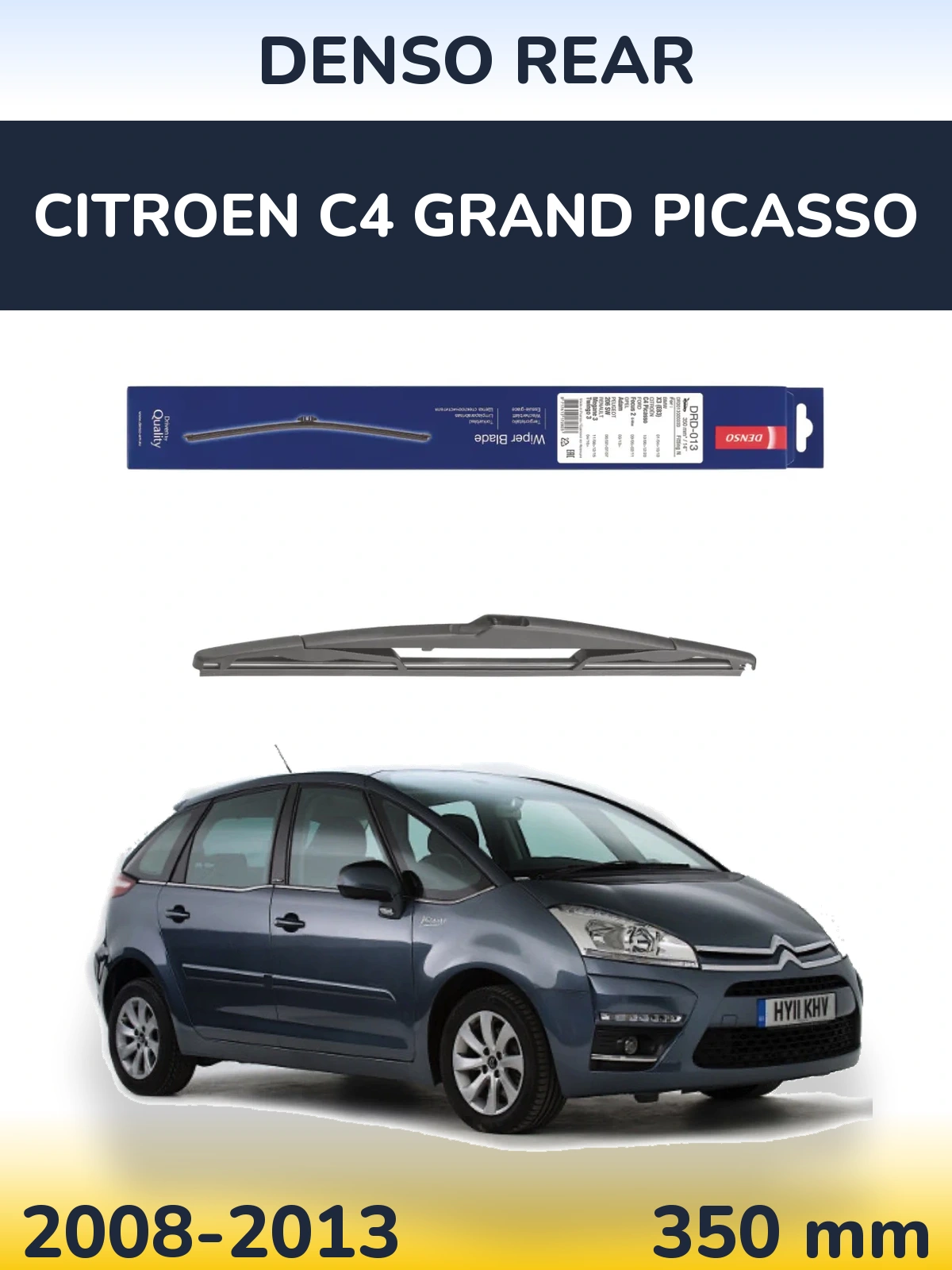 Задний дворник Denso Rear 350 мм для Citroen C4 Grand Picasso 2008-2013