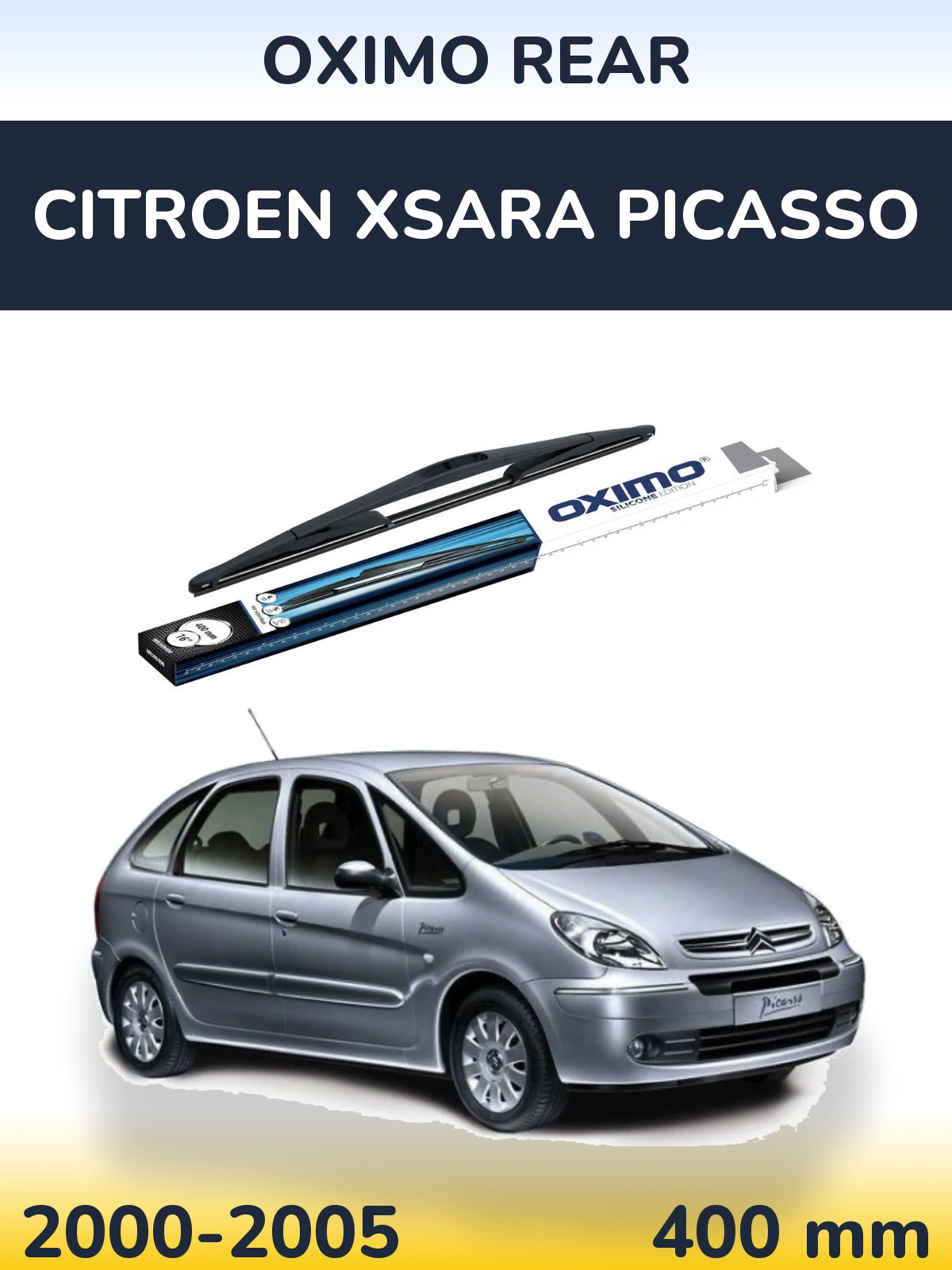 Rear wiper blade Oximo Rear 400 mm for Citroen Xsara Picasso 2000-2005