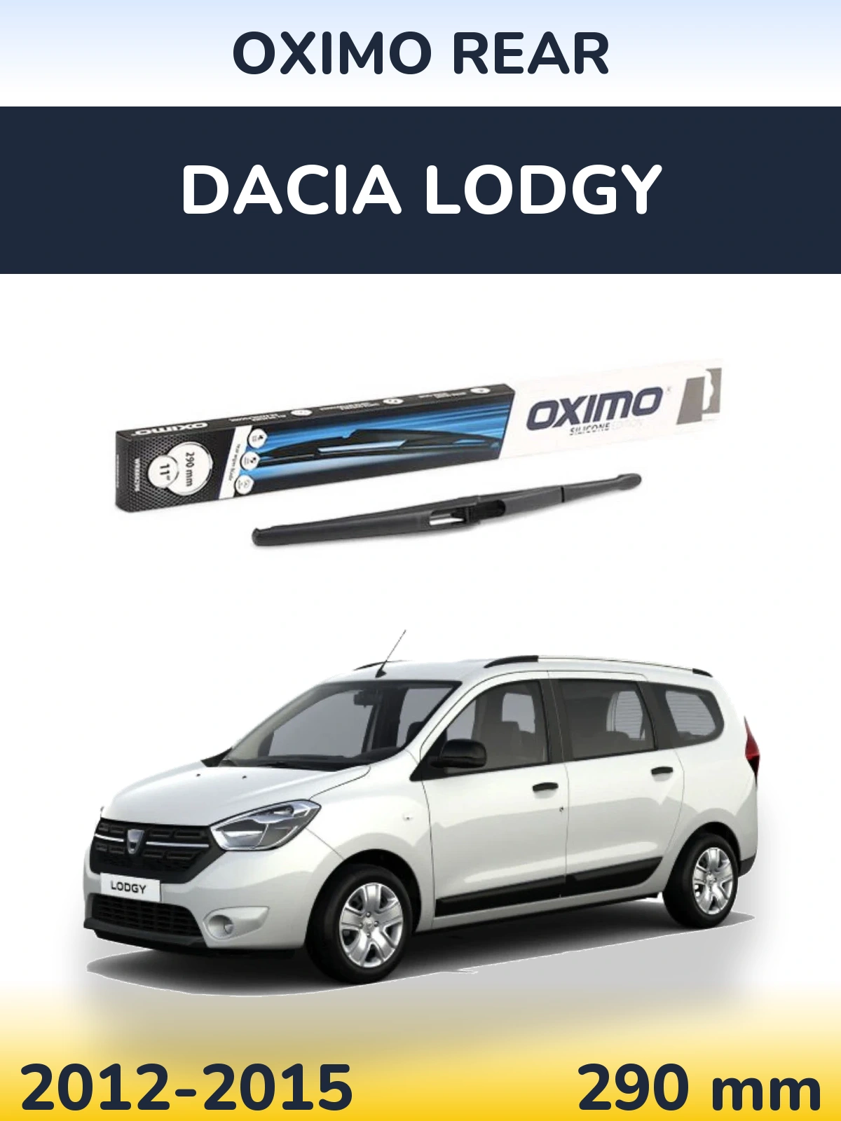 Rear wiper blade Oximo Rear 290 mm for Dacia Lodgy 2012-2015