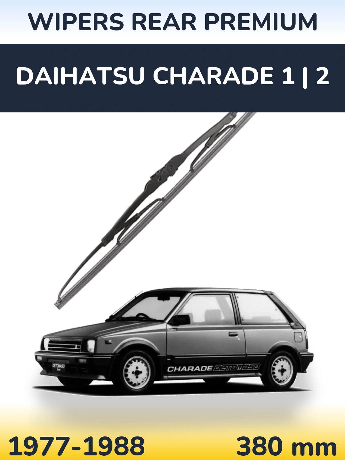Задний дворник WIPERS REAR PREMIUM 380 мм для Daihatsu Charade 1 | 2 1977-1988
