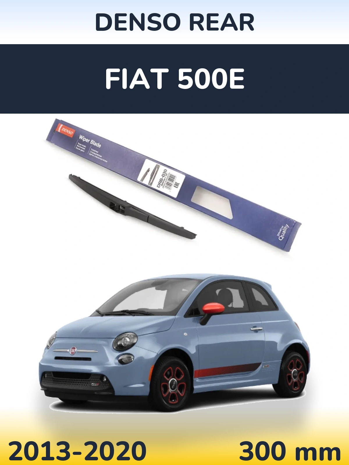 Задний дворник Denso Rear 300 мм для Fiat 500e 2013-2020