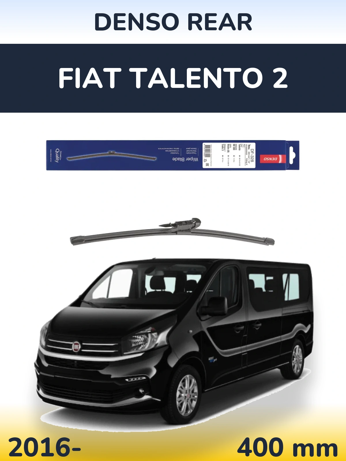 Задний дворник Denso Rear 400 мм для Fiat Talento 2 2016-2026
