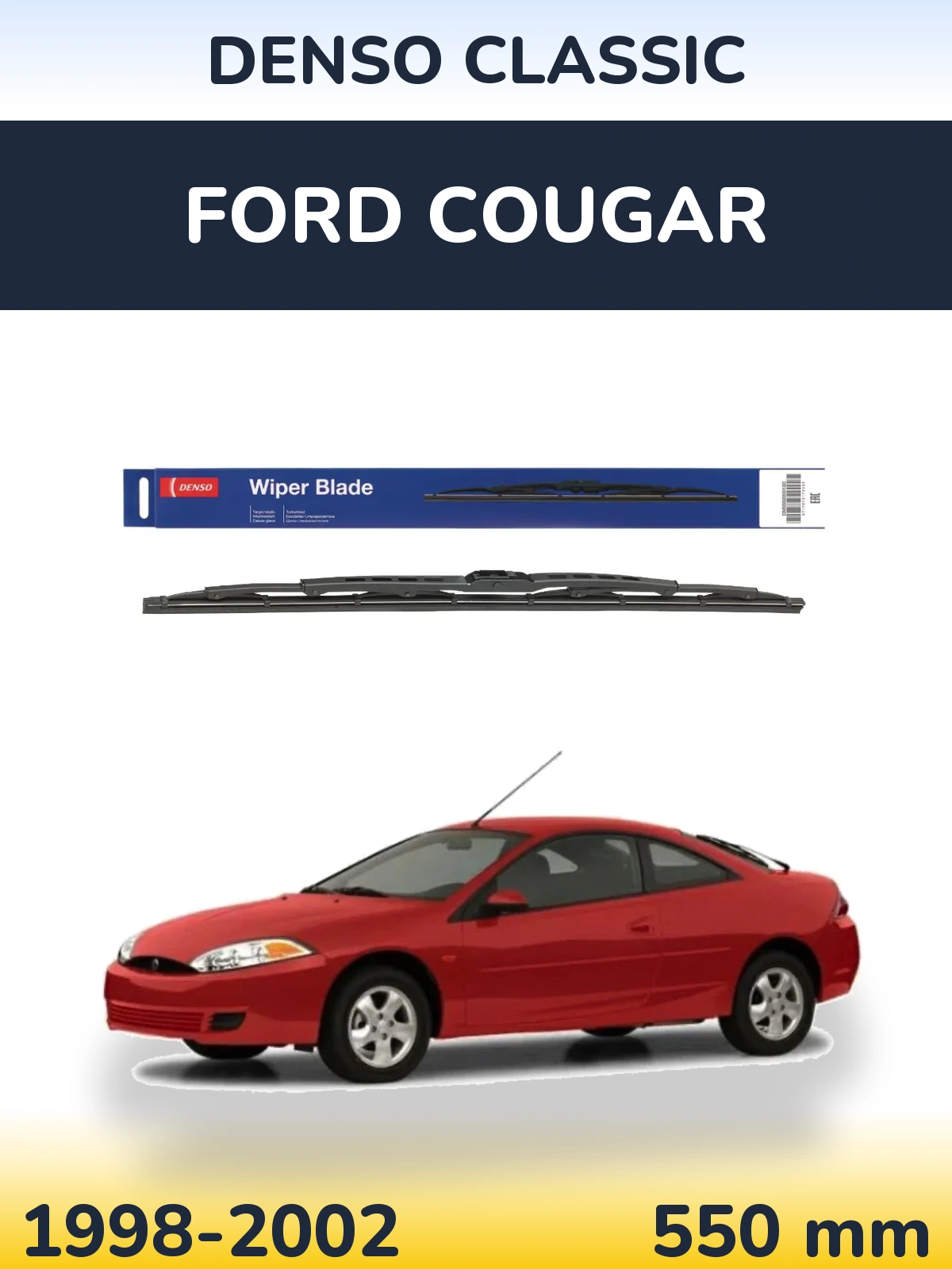 Задня щітка Denso Classic 550 мм для Ford Cougar 1998-2002