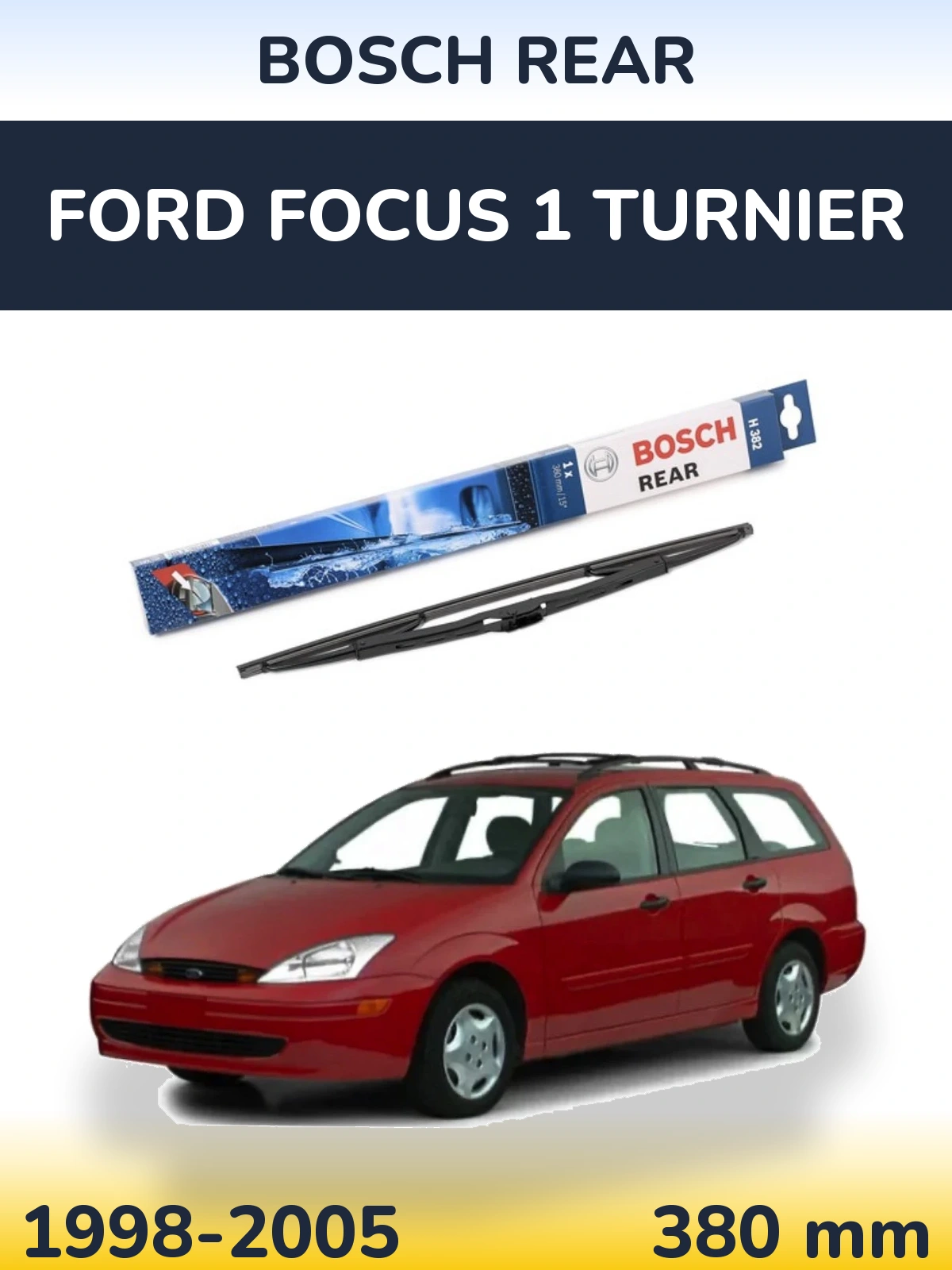 Задний дворник BOSCH Rear 380 мм для Ford Focus 1 Turnier 1998-2005