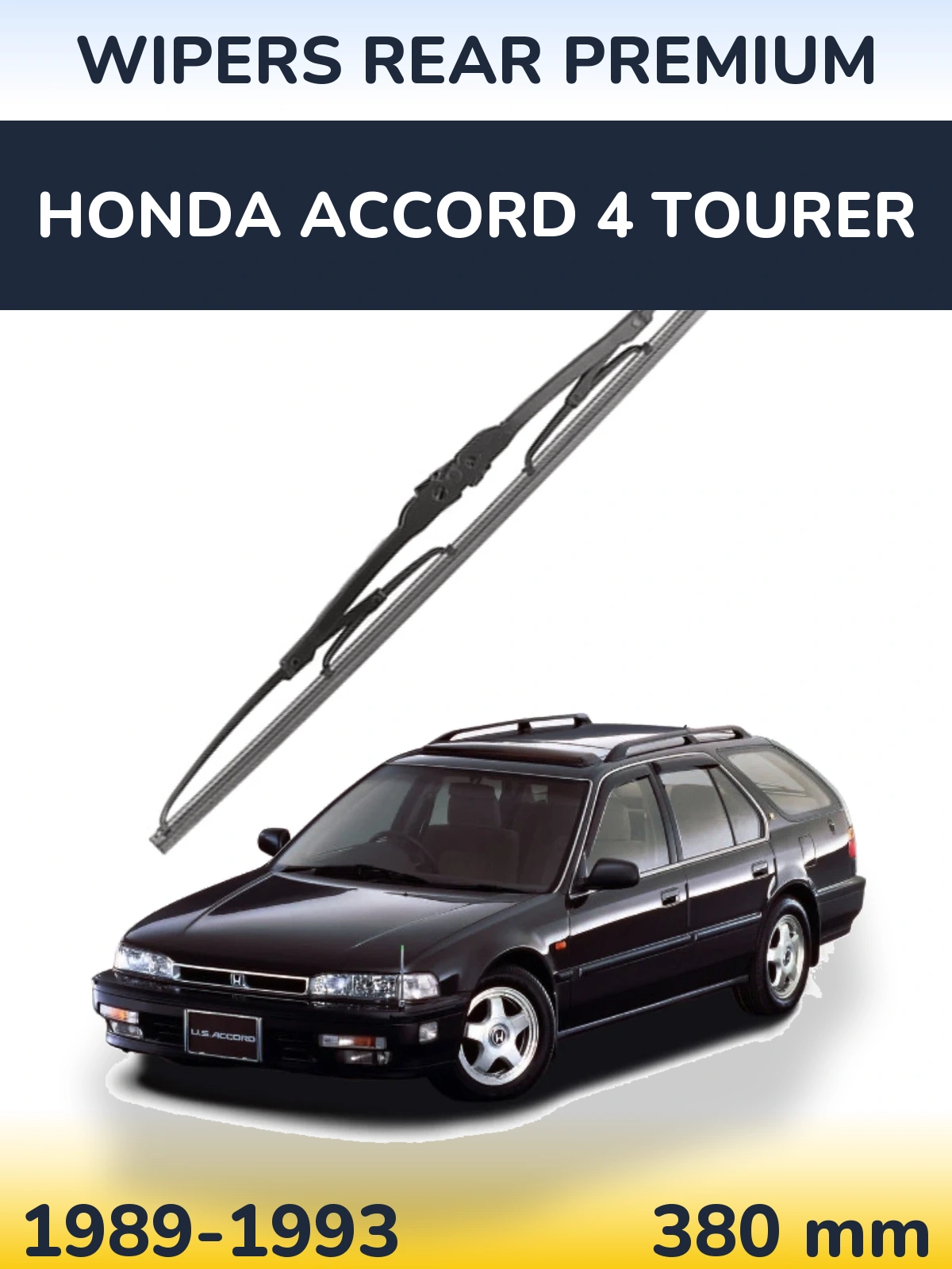 Задня щітка WIPERS REAR PREMIUM 380 мм для Honda Accord 4 Tourer 1989-1993