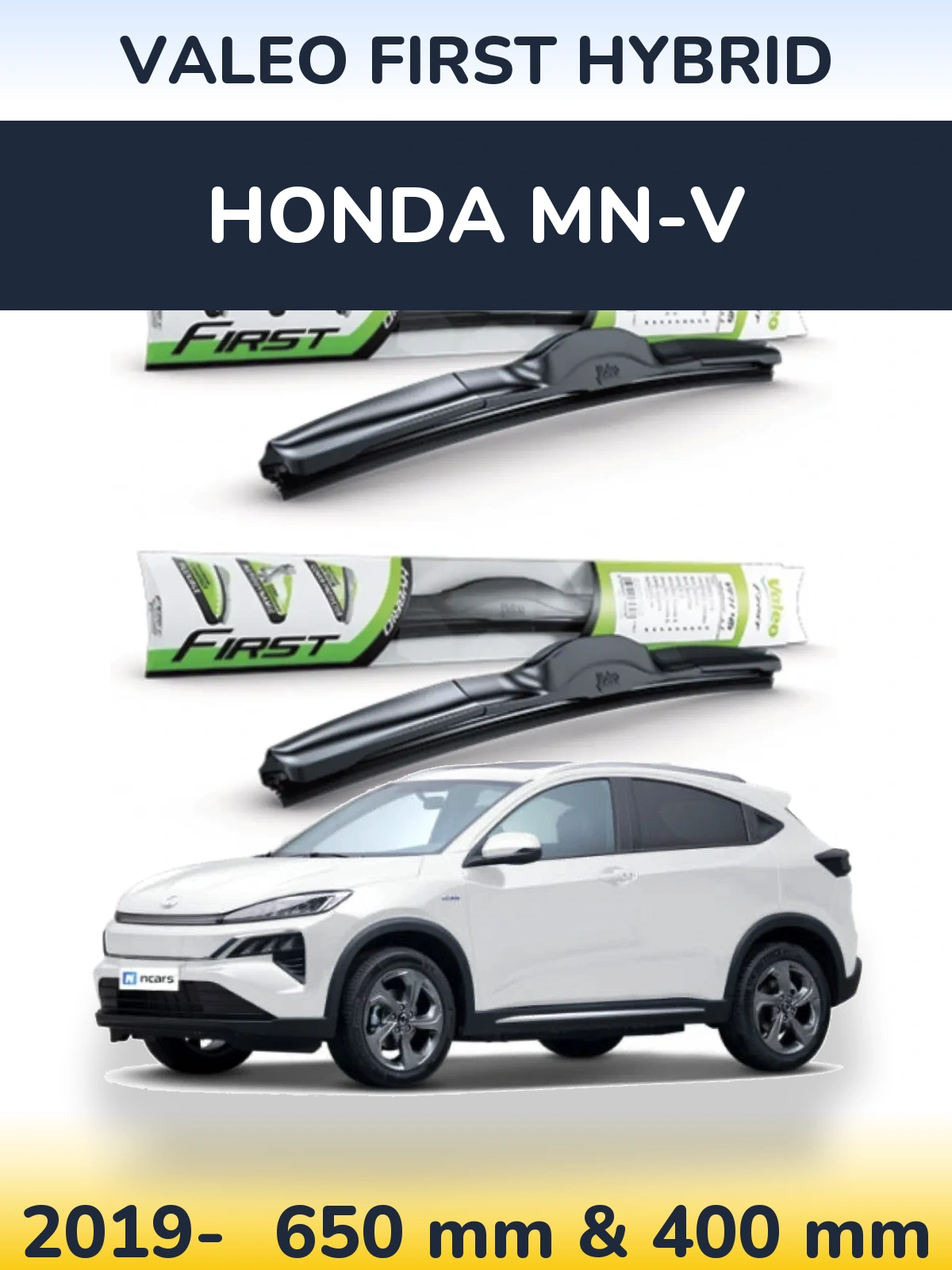 Комплект передніх щіток Valeo First Hybrid 650 & 400 мм для Honda MN-V 2019-2026