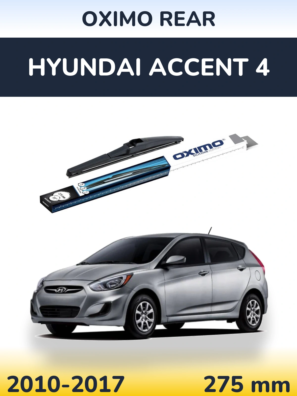 Rear wiper blade Oximo Rear 280 mm for Hyundai Accent 4 2010-2017