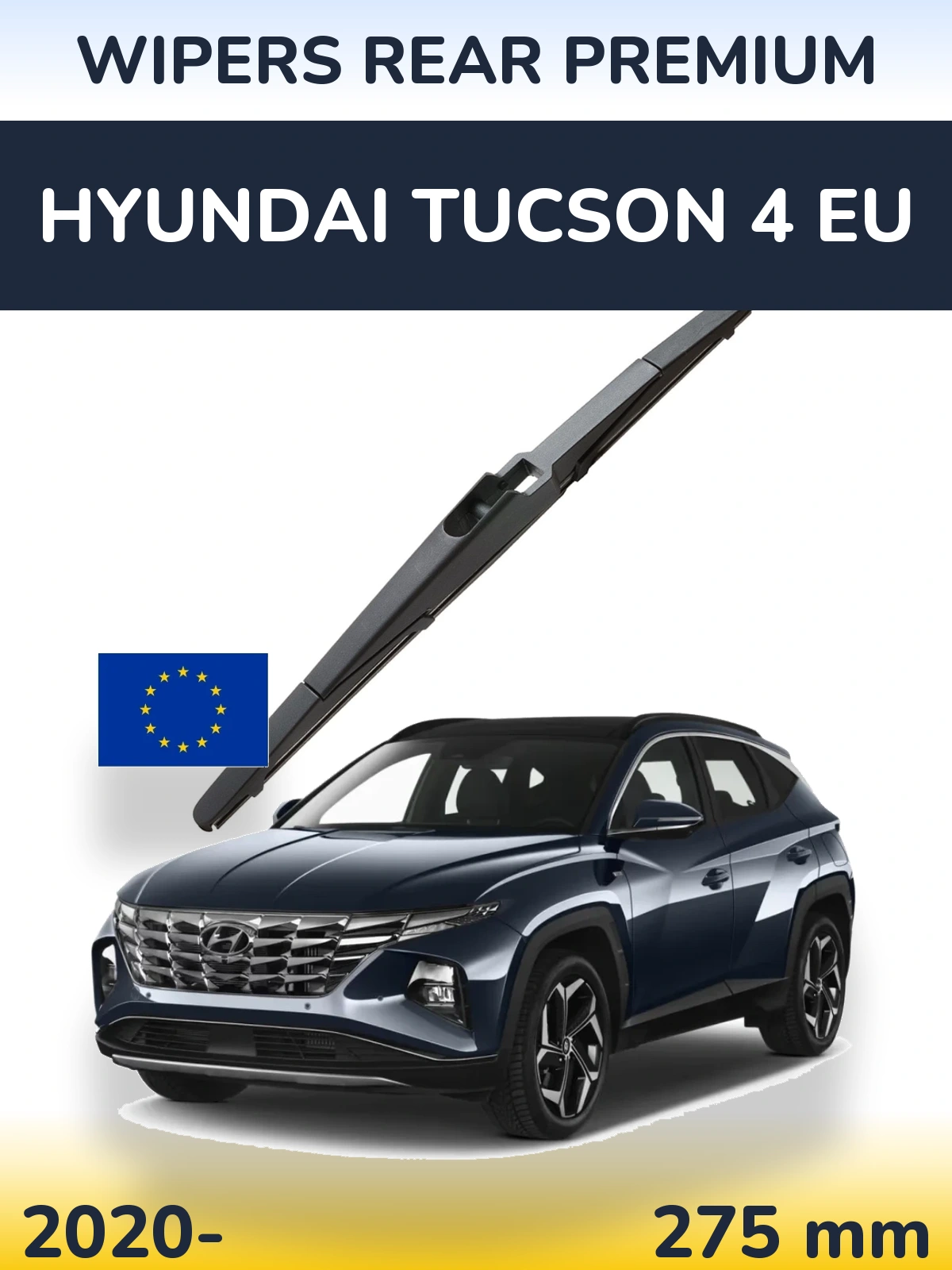 Rear wiper blade WIPERS REAR PREMIUM 275 mm for Hyundai Tucson 4 EU 2020-2026