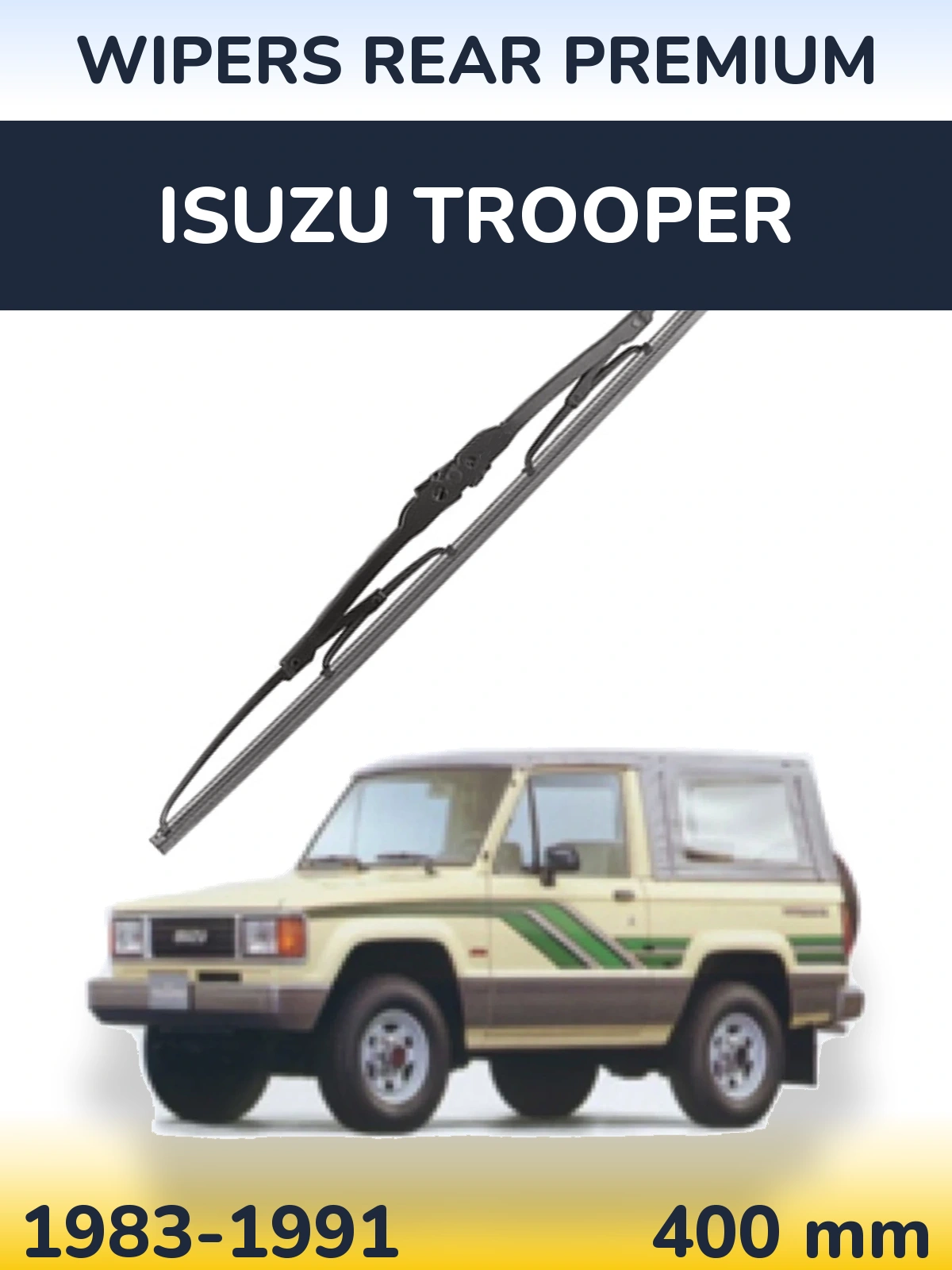 Задний дворник WIPERS REAR PREMIUM 400 мм для Isuzu Trooper 1983-1991