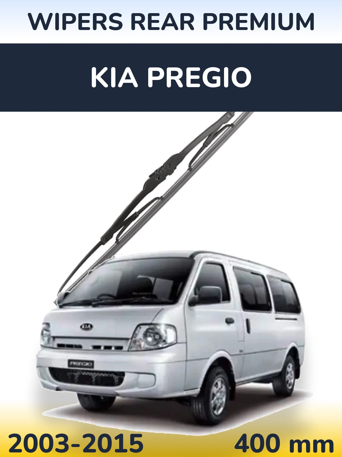Rear wiper blade WIPERS REAR PREMIUM 400 mm for KIA Pregio 2003-2015