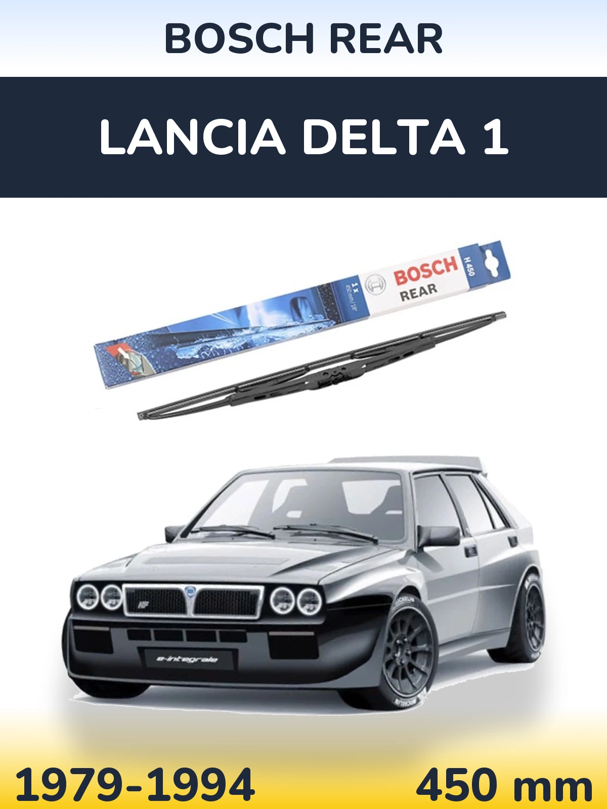 Задний дворник BOSCH Rear 450 мм для Lancia Delta 1 1979-1994