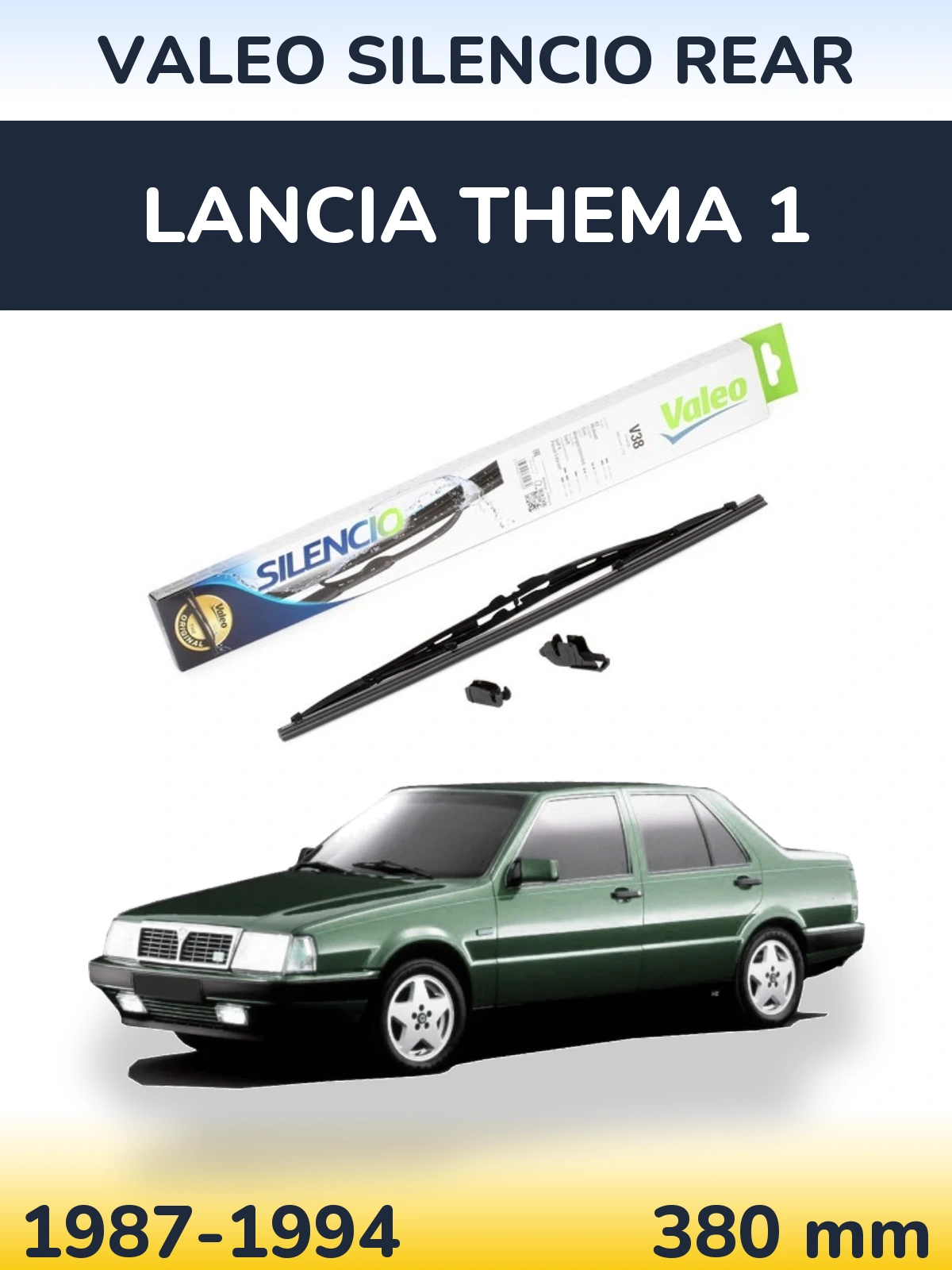 Задний дворник Valeo Silencio Rear 380 мм для Lancia Thema 1 1987-1994