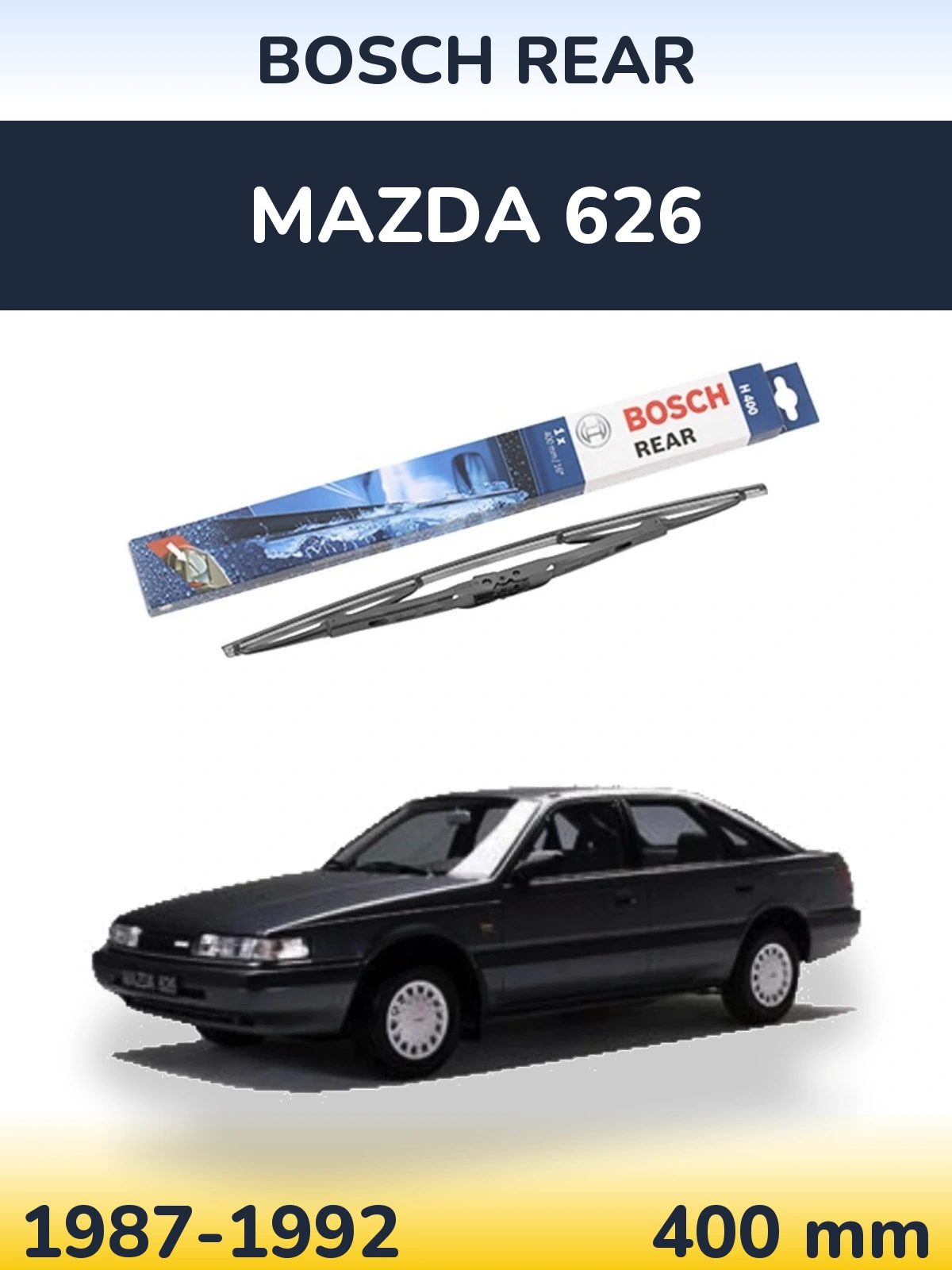 Задня щітка BOSCH Rear 400 мм для Mazda 626 1987-1992