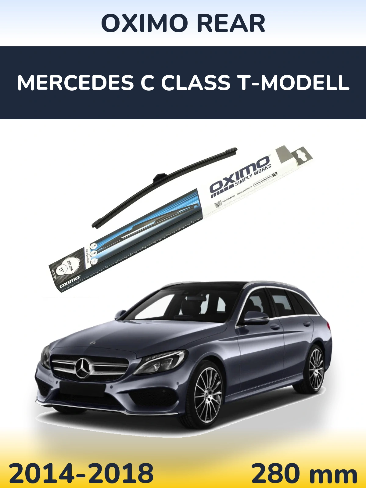 Rear wiper blade Oximo Rear 280 mm for Mercedes C Class T-Mudell 2014-2018