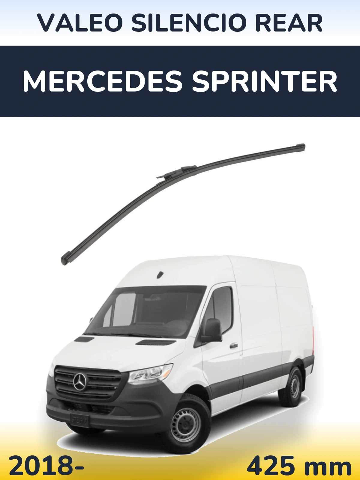 Задня щітка Valeo Silencio Rear 425 мм для Mercedes Sprinter 2018-2026