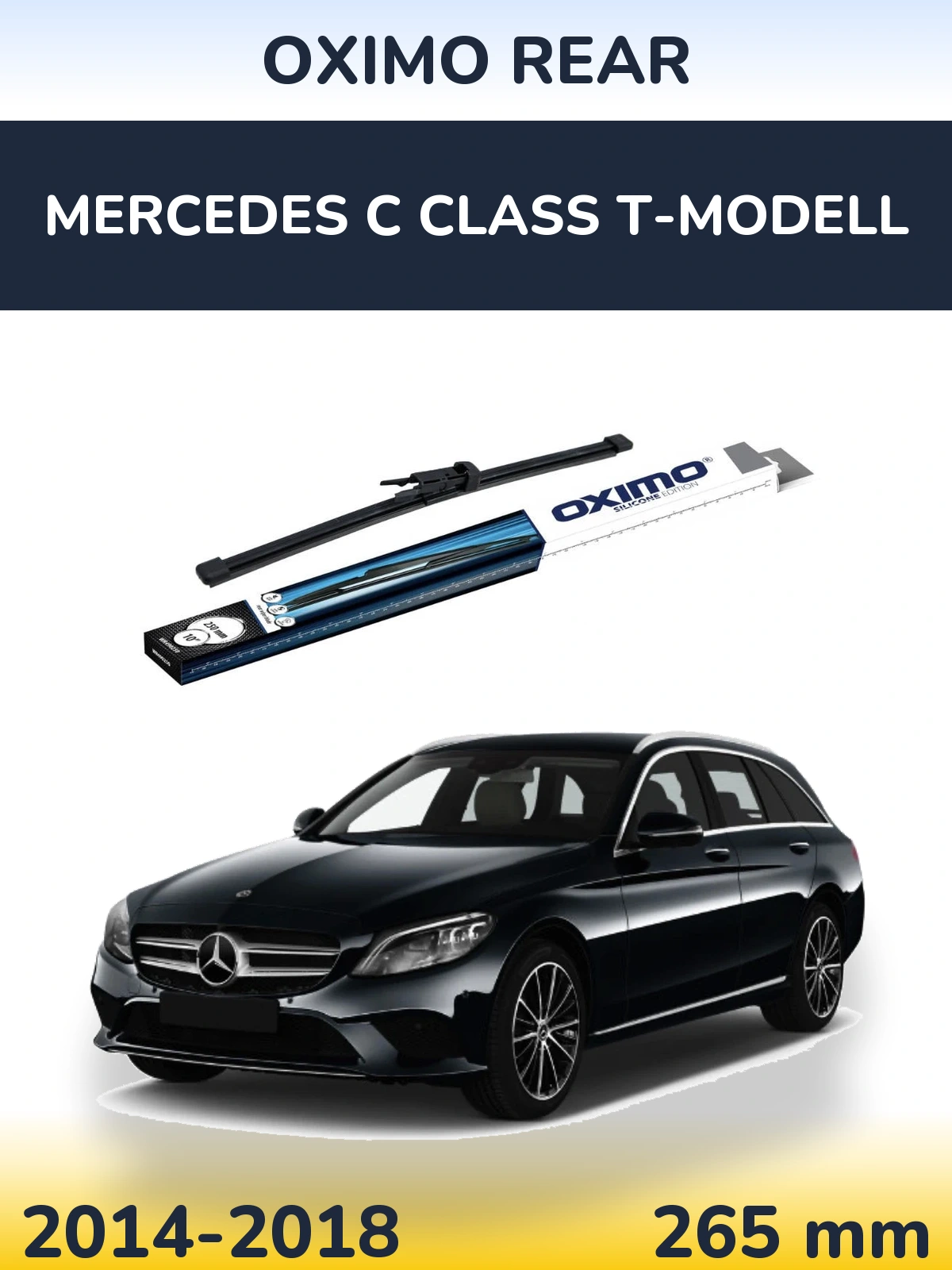 Rear wiper blade Oximo Rear 250 mm for Mercedes C Class T-Mudell 2014-2018