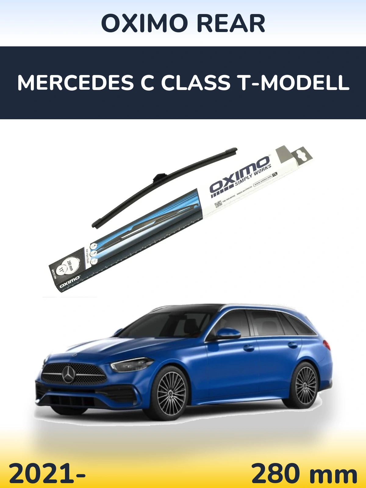 Rear wiper blade Oximo Rear 280 mm for Mercedes C Class T-Mudell 2021-2026