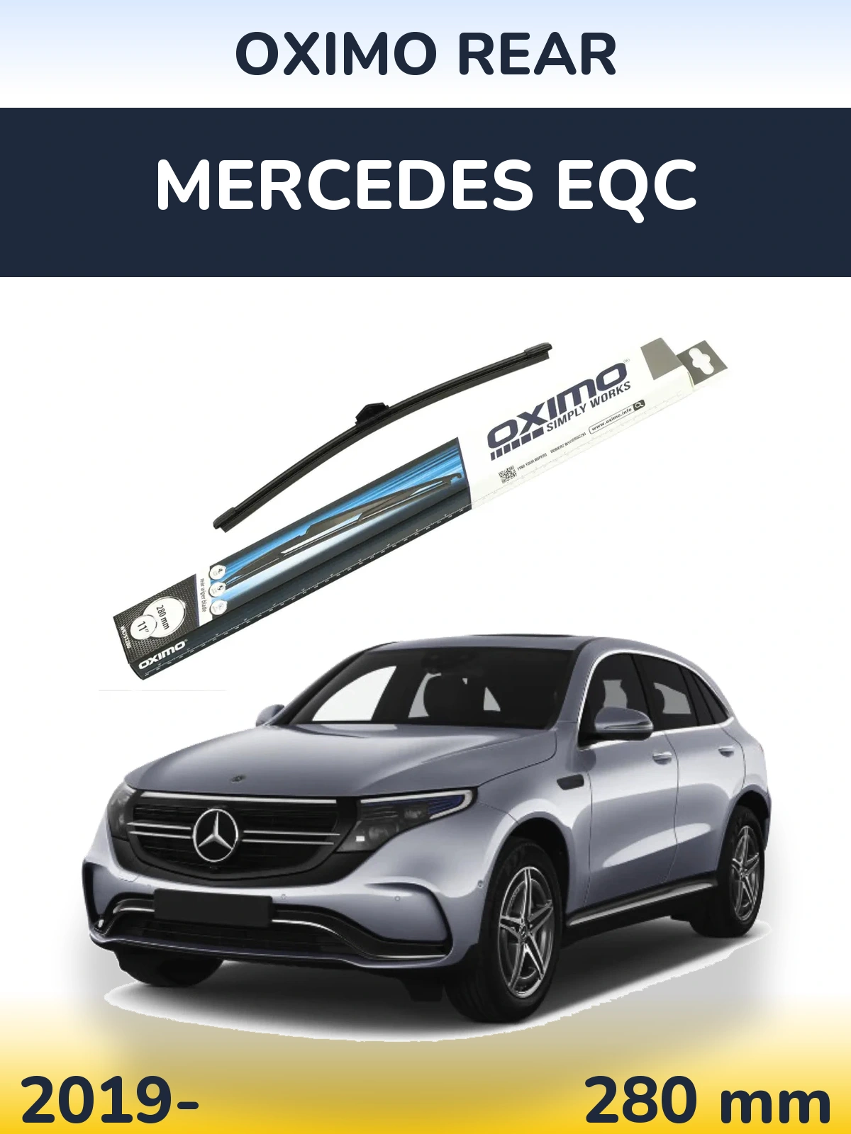 Задня щітка Oximo Rear 280 мм для Mercedes EQC 2019-2026