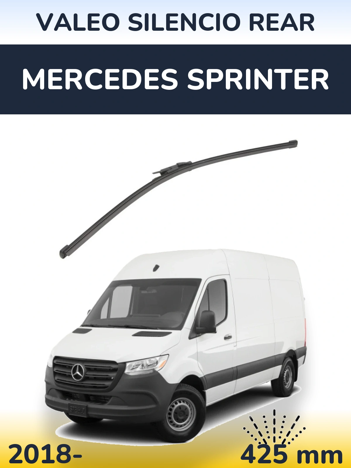 Задня щітка Valeo Silencio Rear 425 мм для Mercedes Sprinter 2018-2026