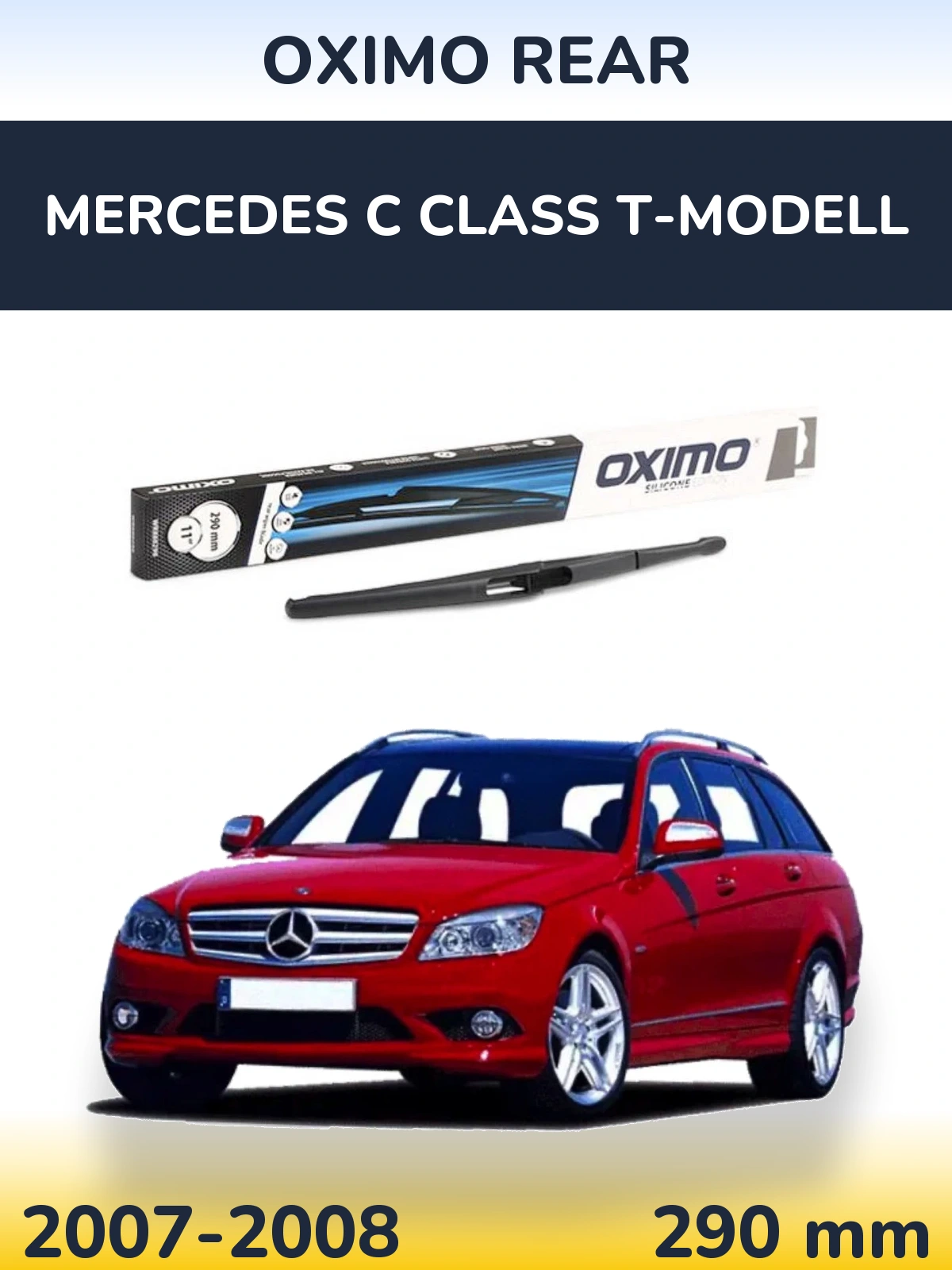Rear wiper blade Oximo Rear 290 mm for Mercedes C Class T-Mudell 2007-2008