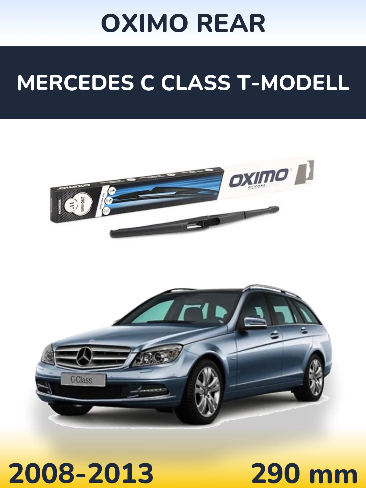 Rear wiper blade Oximo Rear 290 mm for Mercedes C Class T-Mudell 2008-2013
