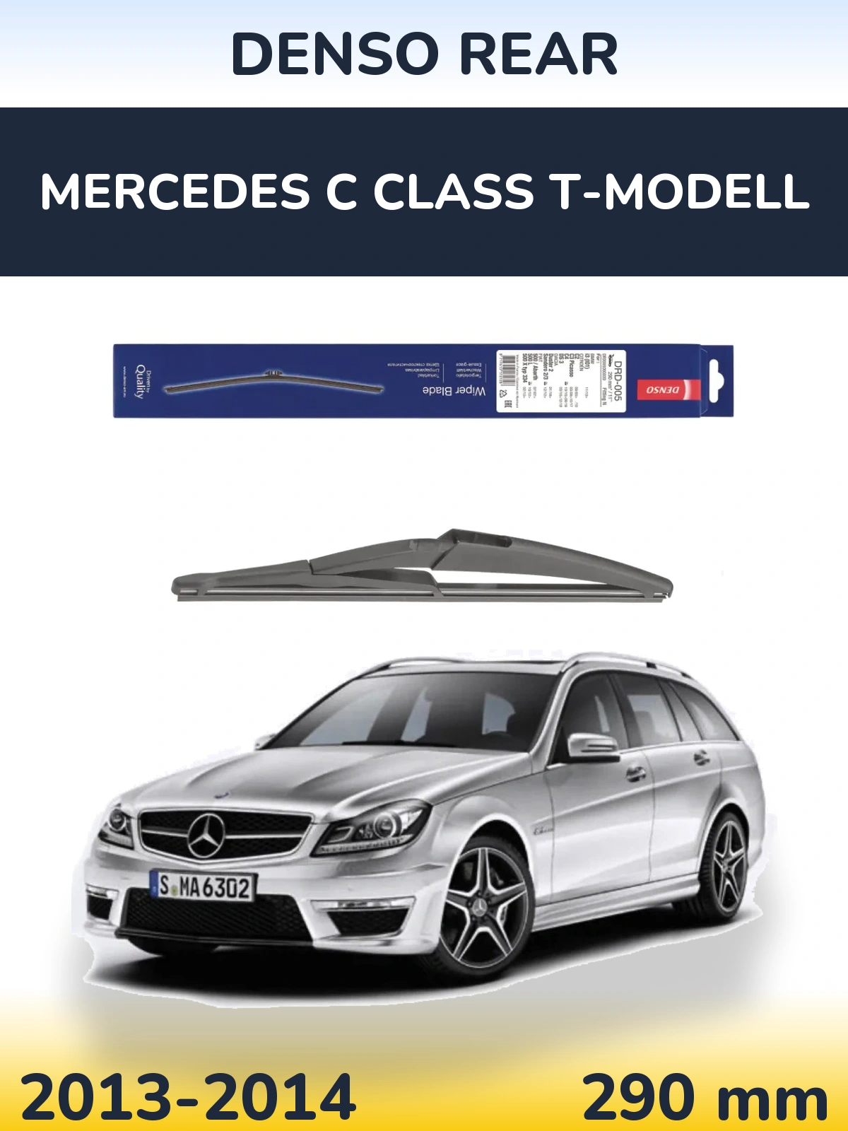 Rear wiper blade Denso Rear 290 mm for Mercedes C Class T-Mudell 2013-2014