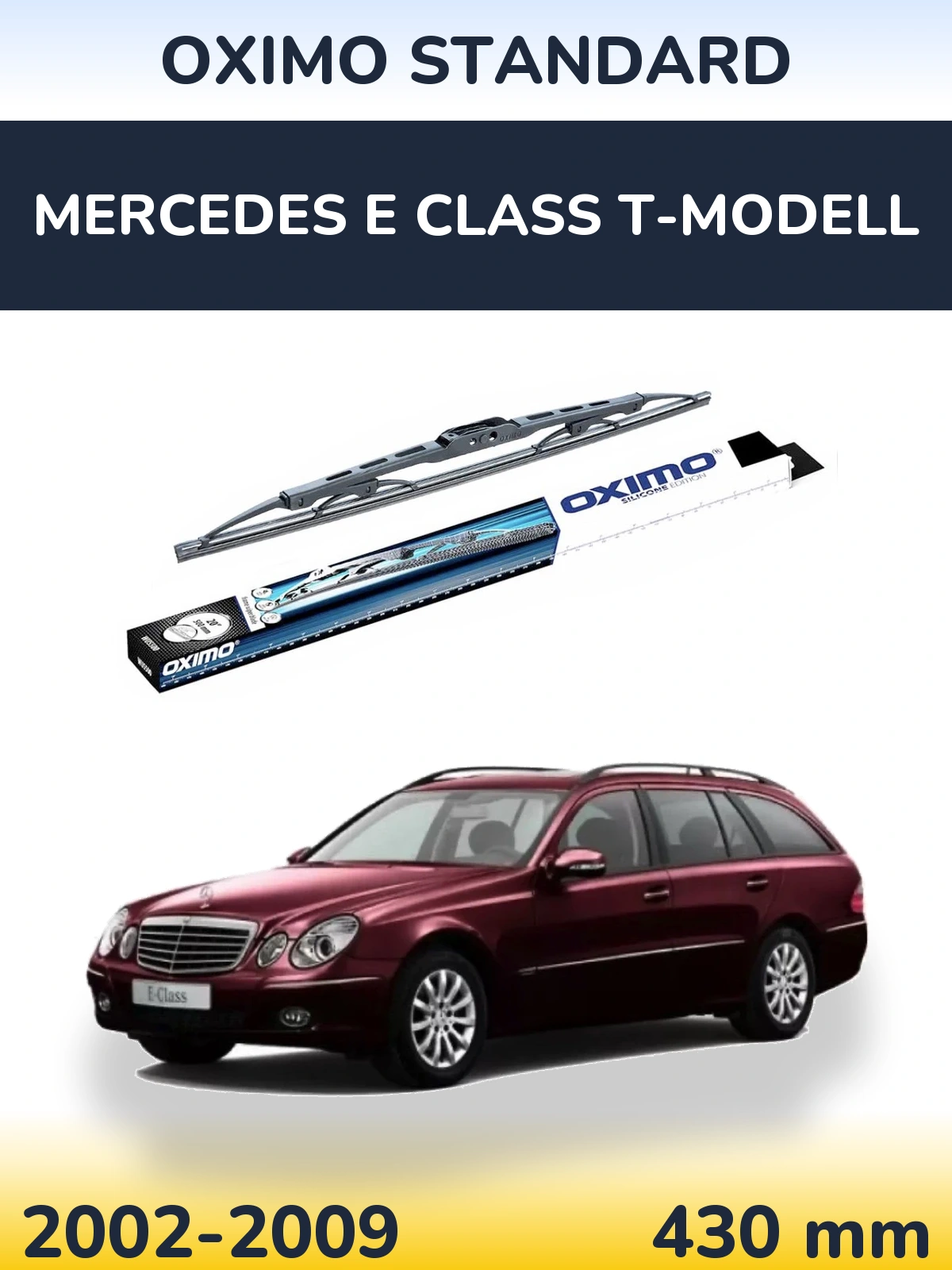 Rear wiper blade Oximo Standard 425 mm for Mercedes E Class T-Mudell 2002-2009