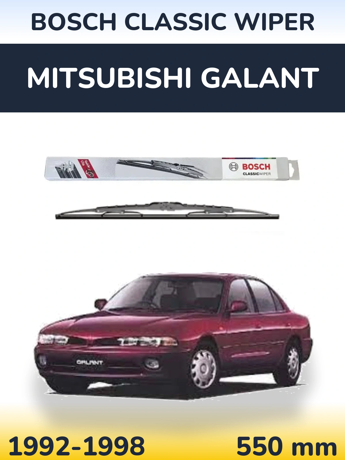 Задний дворник BOSCH Classic Wiper 550 мм для Mitsubishi Galant 1992-1998