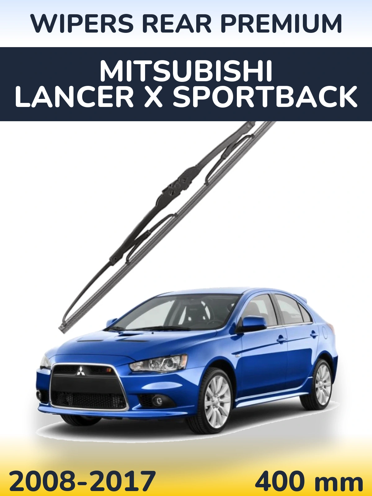 Задний дворник WIPERS REAR PREMIUM 400 мм для Mitsubishi Lancer X Sportback 2008-2017