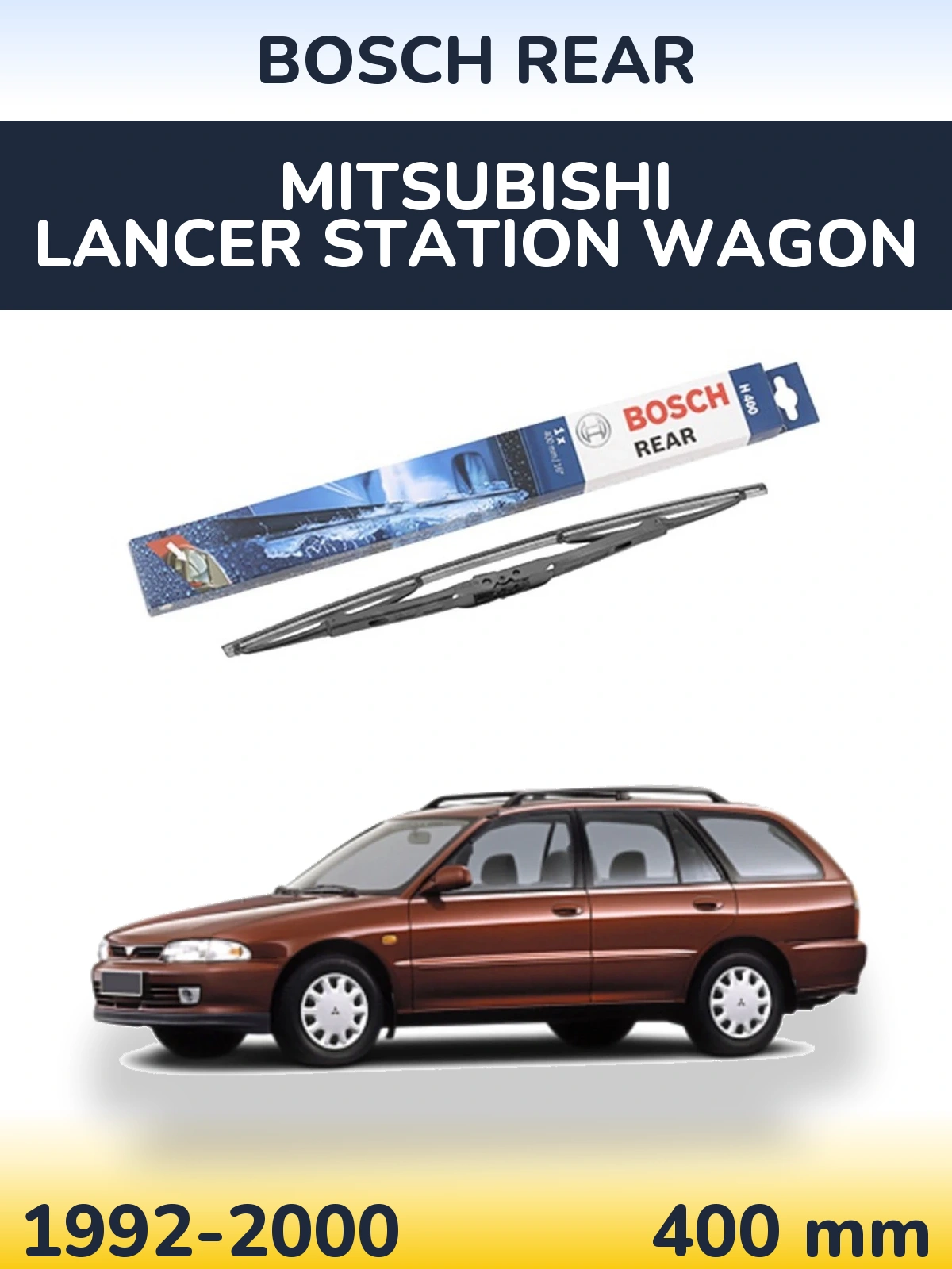 Задня щітка BOSCH Rear 400 мм для Mitsubishi Lancer Station Wagon 1992-2000