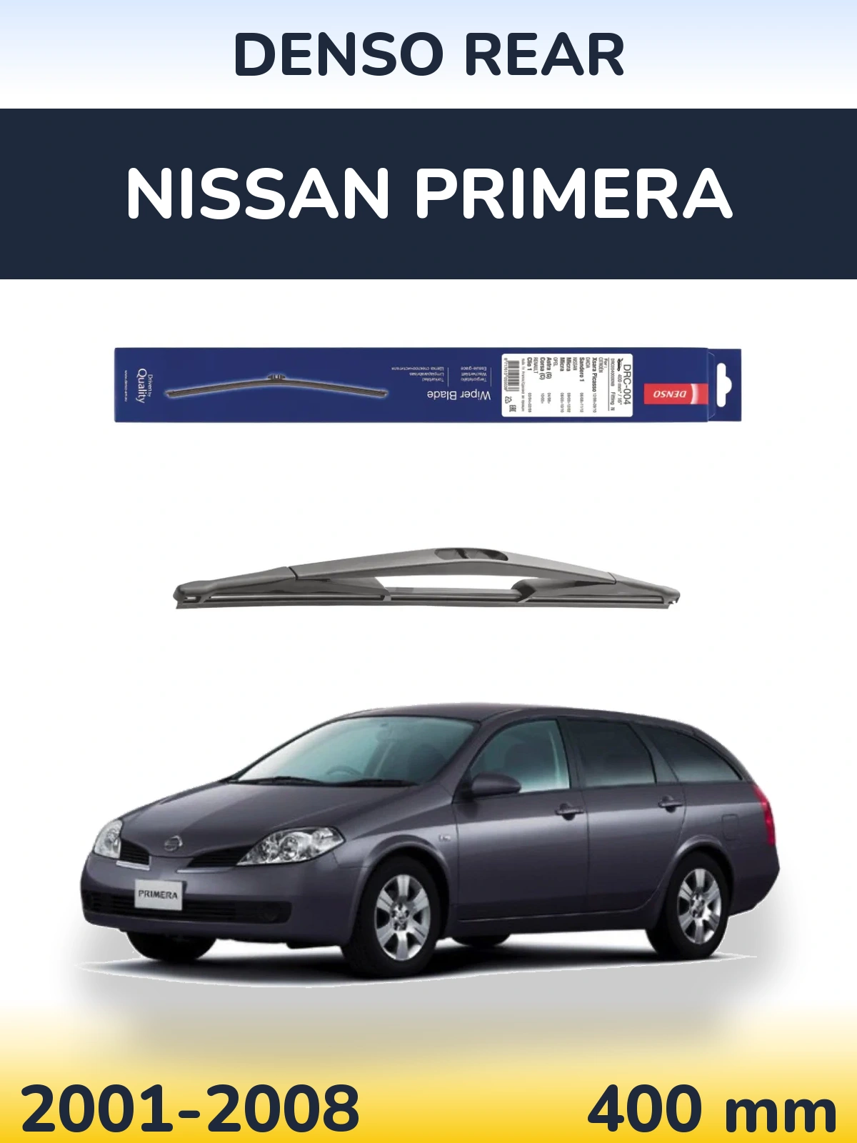 Задний дворник Denso Rear 400 мм для Nissan Primera 2001-2008