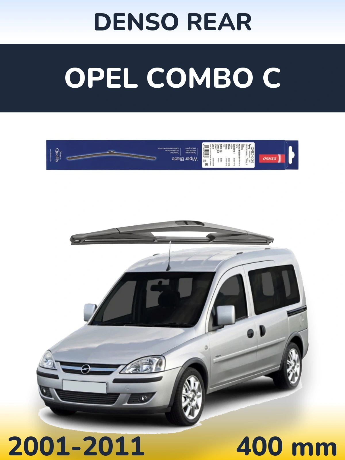 Задня щітка Denso Rear 400 мм для Opel Combo C 2001-2011