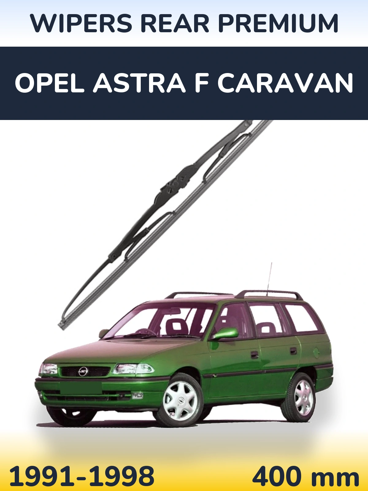 Задний дворник WIPERS REAR PREMIUM 400 мм для Opel Astra F Caravan 1991-1998