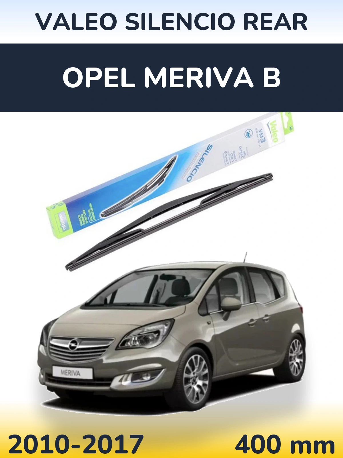 Задний дворник Valeo Silencio Rear 400 мм для Opel Meriva B 2010-2017