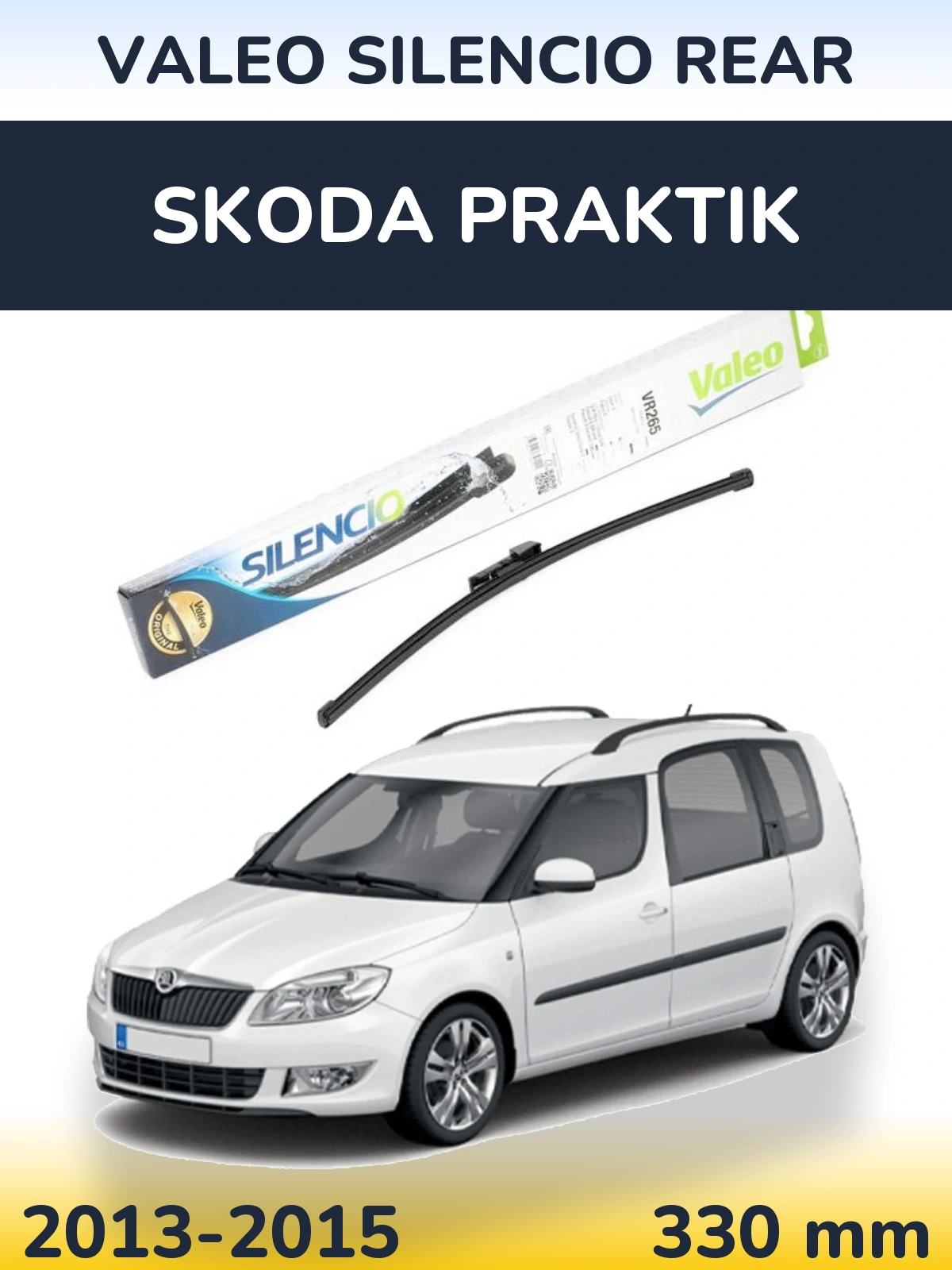 Задний дворник Valeo Silencio Rear 335 мм для Skoda Praktik 2013-2015
