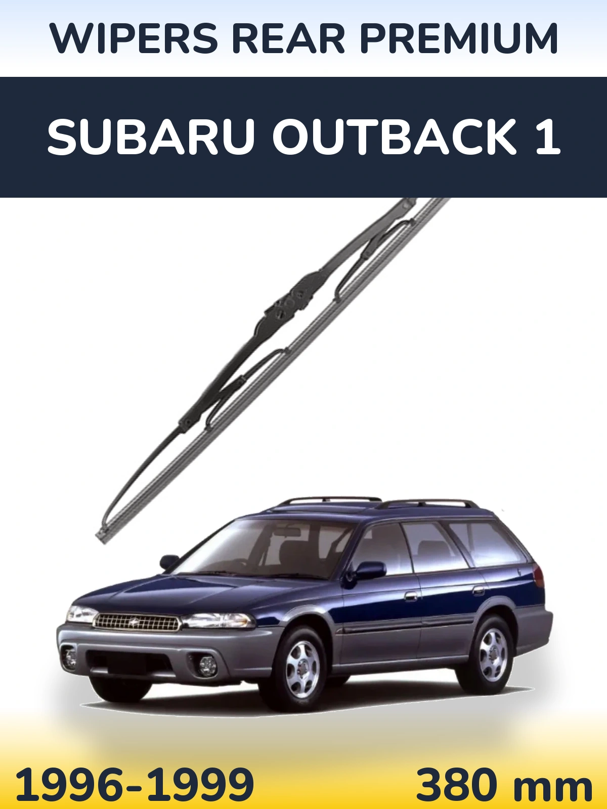 Задний дворник WIPERS REAR PREMIUM 380 мм для Subaru Outback 1 1996-1999