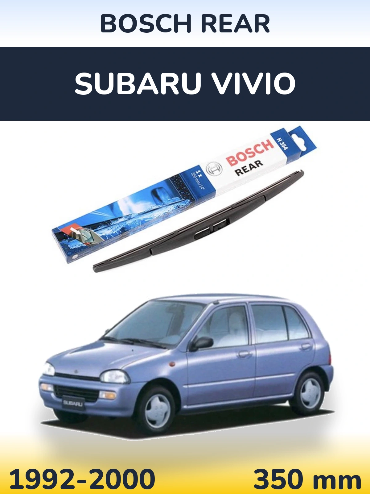 Задний дворник BOSCH Rear 350 мм для Subaru Vivio 1992-2000
