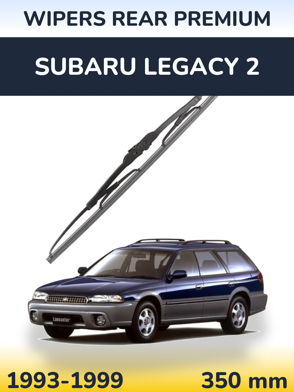 Задний дворник WIPERS REAR PREMIUM 350 мм для Subaru Legacy 2 1993-1999