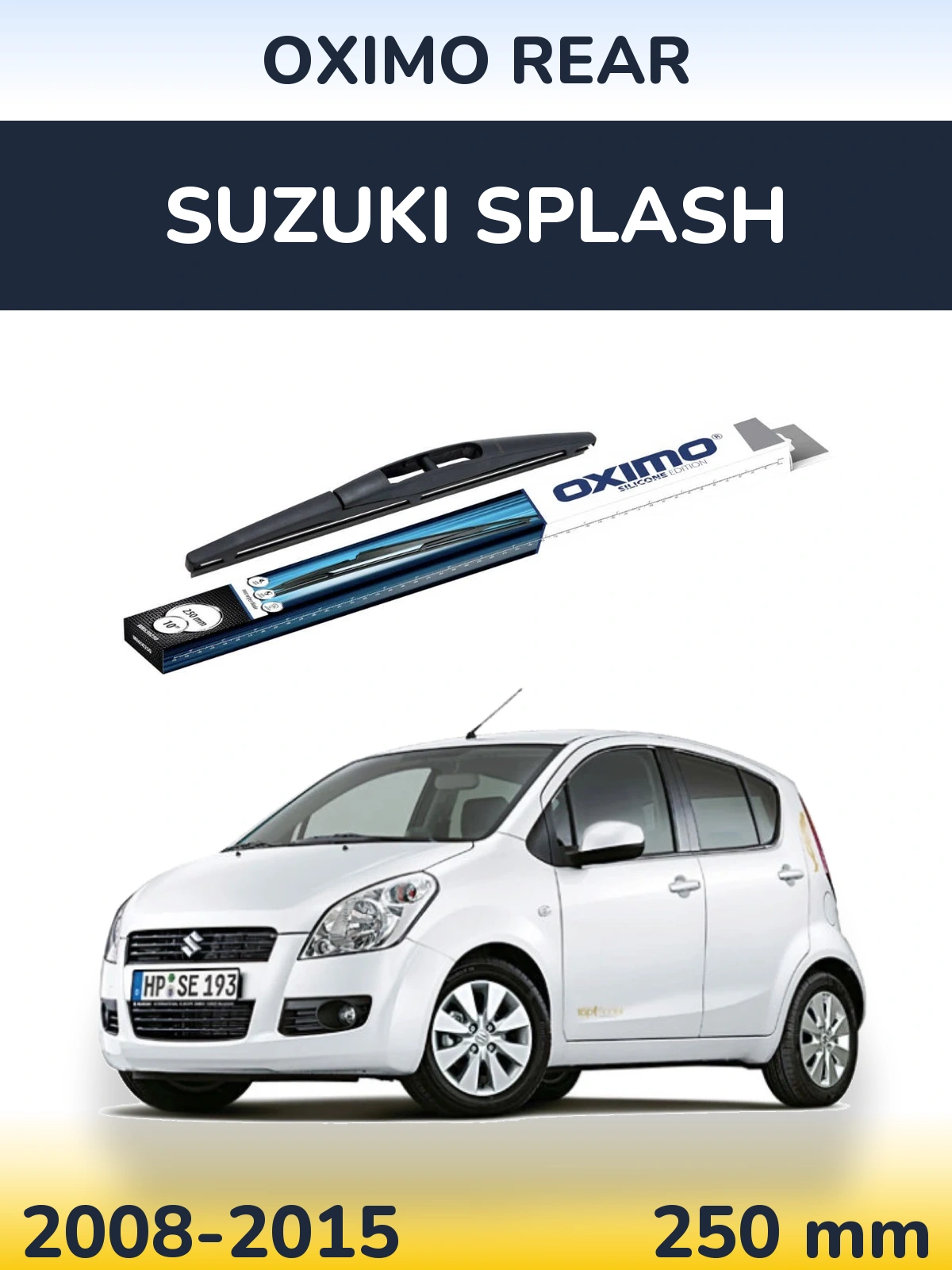 Rear wiper blade Oximo Rear 250 mm for Suzuki Splash 2008-2015