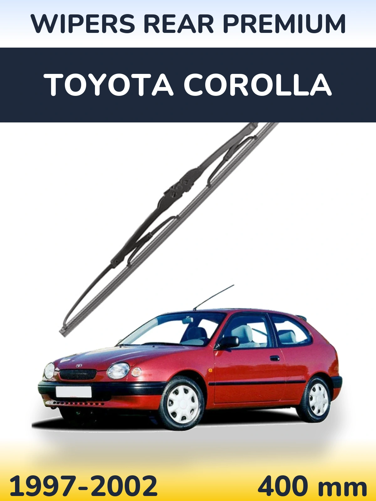 Rear wiper blade WIPERS REAR PREMIUM 400 mm for Toyota Corolla 1997-2002