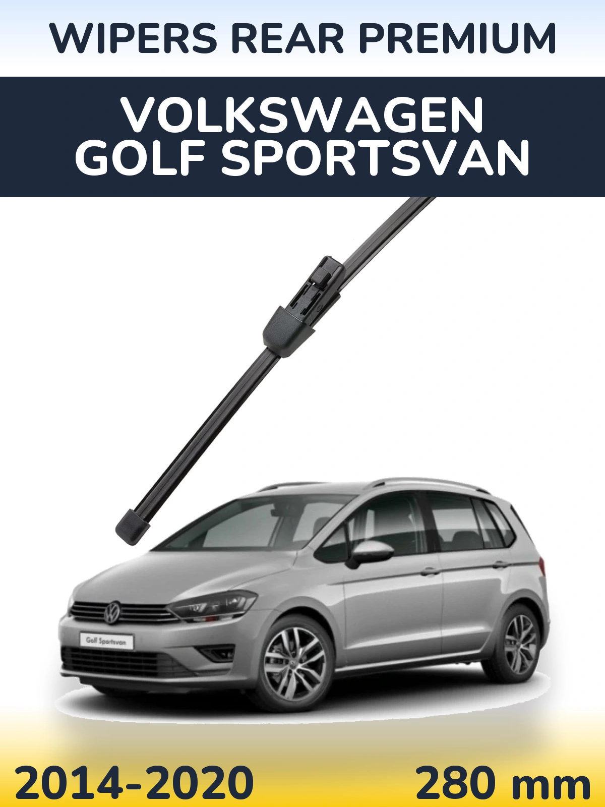 Задний дворник WIPERS REAR PREMIUM 280 мм для Volkswagen Golf Sportsvan 2014-2020