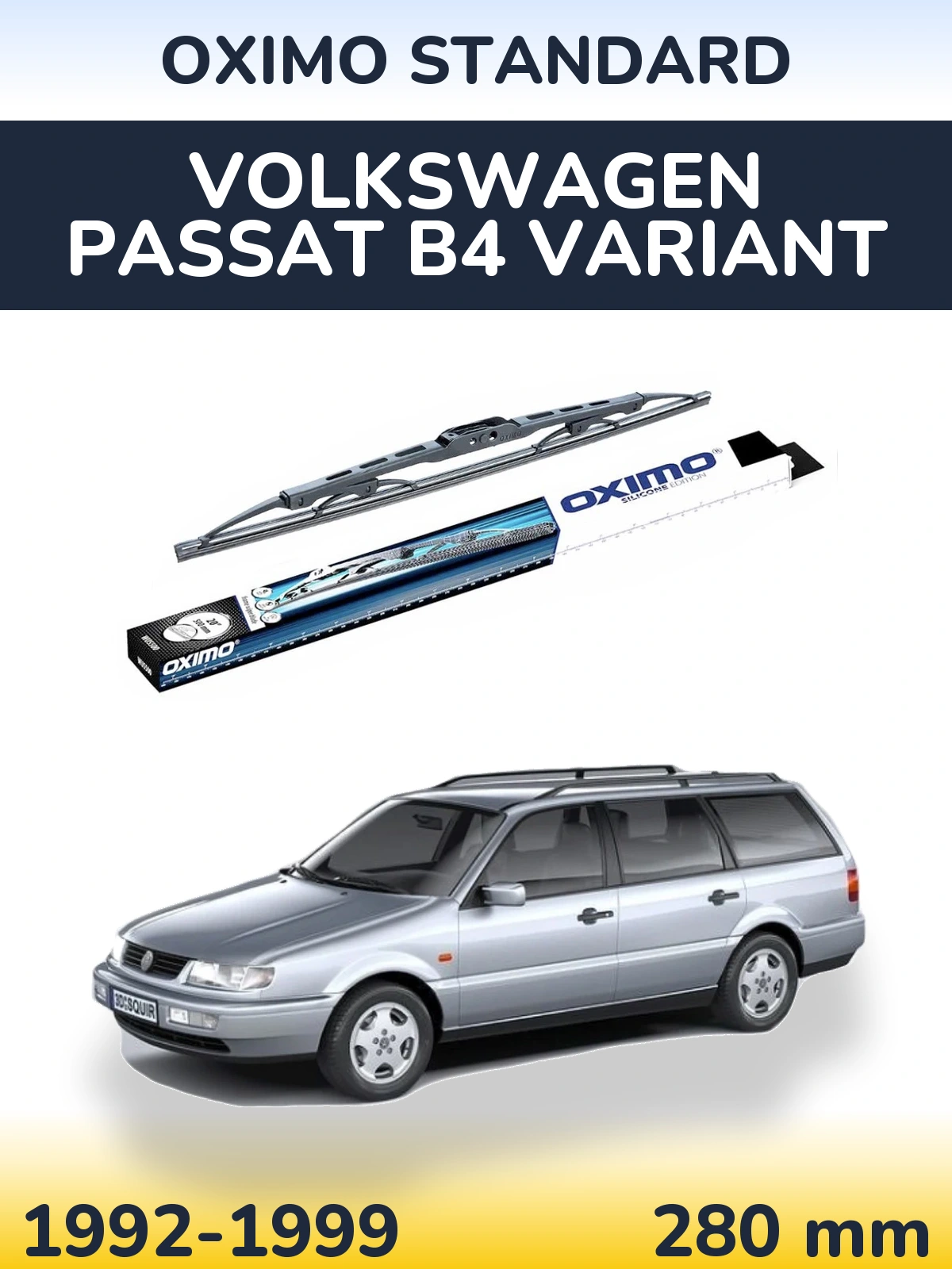 Rear wiper blade Oximo Standard 275 mm for Volkswagen Passat B4 Variant 1992-1999